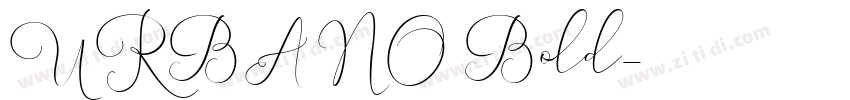 URBANO Bold字体转换